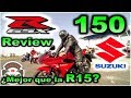 Nueva Suzuki GSX-R 150 | Review | Mejor que la Yamaha R15? en Español con Blitz Rider