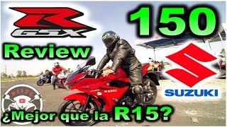 Nueva Suzuki GSX-R 150 | Review | Mejor que la Yamaha R15? en Español con Blitz Rider