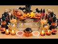 Mixing"Halloween" Eyeshadow and Makeup,parts,glitter Into Slime!Satisfying Slime Video!★ASMR★