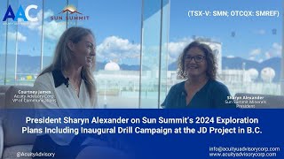 Exciting Exploration Update from Sun Summit Minerals | Interview with Sharyn Alexander