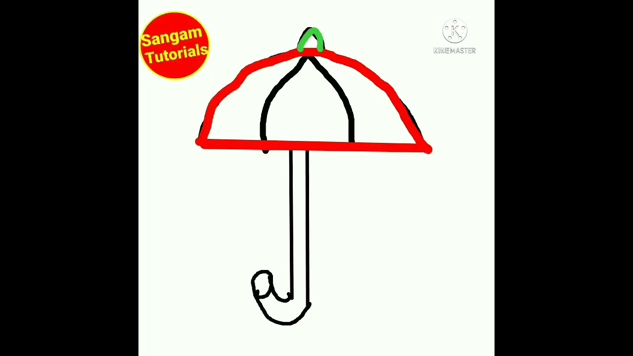 umbrella draw#art#draw#sangam tutorials#colour art