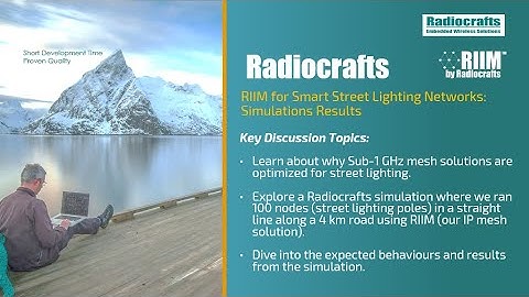 RIIM For Smart Street Lighting Networks: Simulation Results