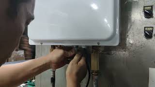 Here are some general steps for installing a digital gas water heater:
