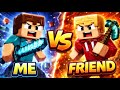!! Minecraft me vs My friend pvp !!
