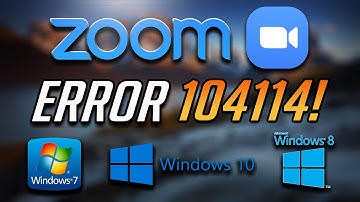 Solucion Zoom Error 104114 en Windows 10/8/7 [2025]