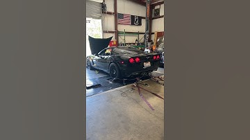 C6 corvette ls3 with full speed engineering headers and exhaust on the dyno