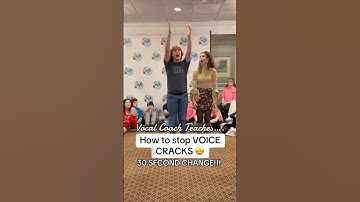How to stop voice cracks!
