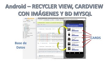 Android: RecyclerView, CardView con Imágenes y BD en MySQL