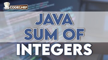 Java Sum of Integers