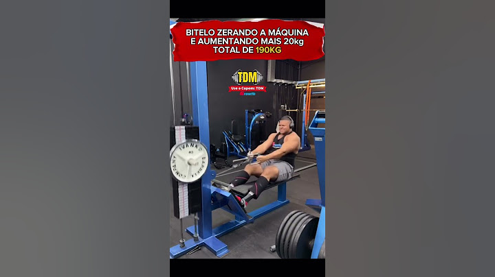 BITELO ZERANDO A MÁQUINA COM 190 kg