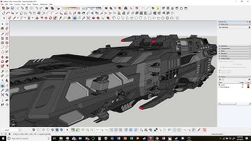 Google Sketchup SpaceShip - Capital Ship Remodel Part 10