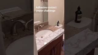 Don't try adhesive contact paper for sink