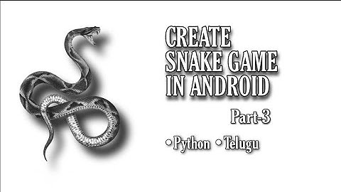 Create Snake Game on andriod phone |part3| python | turtle