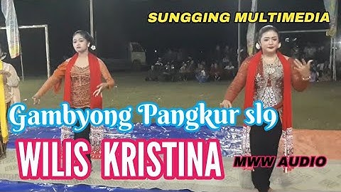 Gambyong Pangkur sl 9 bersama Mbk Wilis Kristina di lapangan Karangpatihan Balong Ponorogo