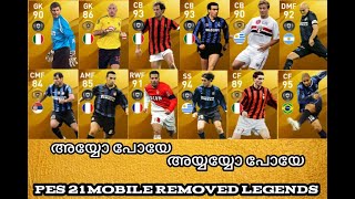 eFootball Pes21 Mobile | All Removed Legends And Possible Replacement | #pes20mobile #pesmagicians