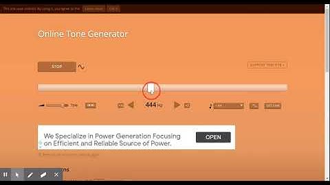 Online Tone Generator Test