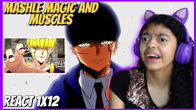 REACT - Mashle vs Visionário Divino - Episódio 10 de Mashle - #anime #mashle  #animes #react #geek 