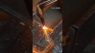 Oxy-fuel cutting steel plate edge|Uw45 #welder