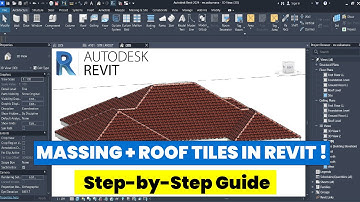 How to Create Roof Tiles in Revit Using Massing and Site  Step by Step!