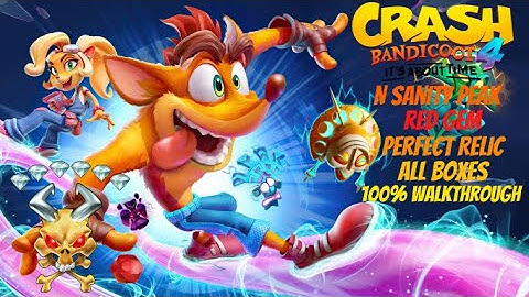 Crash Bandicoot 4 - N Sanity Peak (Red Gem) - 100% Walkthrough - All Gems - No Deaths