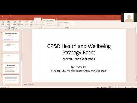 Mental Health workshop zoom recording