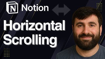 Hold Shift and Scroll for Horizontal Scrolling in Notion | Quick Tip 2025