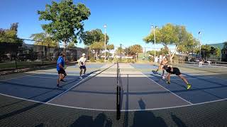Good Pickleball Muy High level Rec Play 5.0+ Jessie Irvine Aaron Donofrio Wes Burrows Gared Game 1