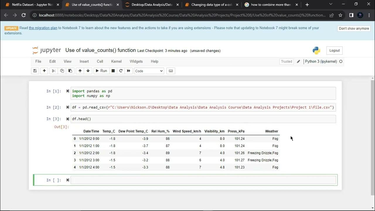 Networking Space | pandas.DataFrame.value_counts() function - YouTube