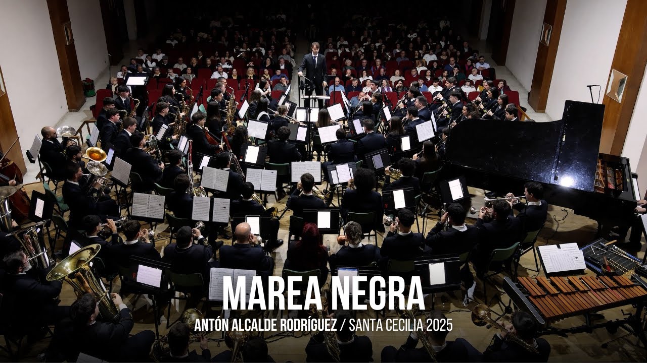4K | "Marea Negra" - Banda de la Paz Málaga | Concierto de Santa Cecilia 2025