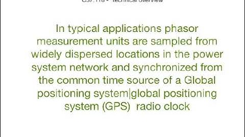 Phasor Measurement Units