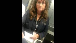 Watch US Airways rep Alesia Garcia: Causes missed flight, calls police