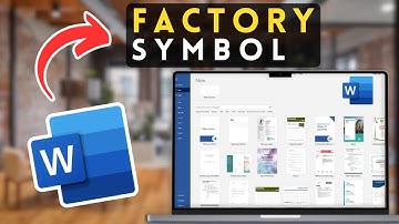 How to Insert the Factory Symbol in Microsoft Word (Unicode Method) | MS Word Tutorial
