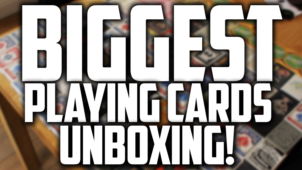 Biggest Playing Cards Unboxing On Youtube Over 100 Playing Cards HD Biggest Playing Cards Unboxing On Youtube Over 100 Playing Cards HD