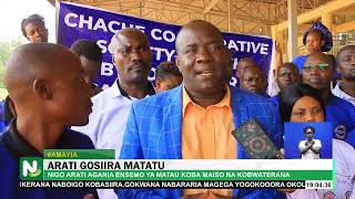 Governor Arati officially launches Matatu Cooperative Sacco at Gusii Stadium#Amaiya#ndizitvnews