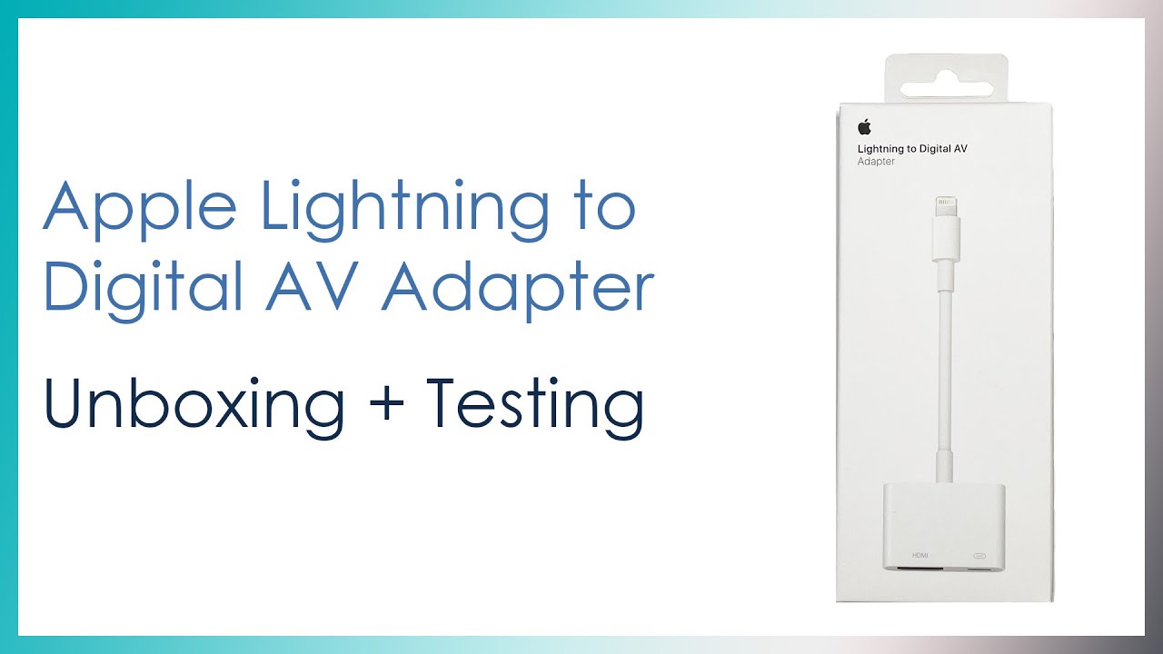  Apple Lightning to Digital AV Adapter : Electronics