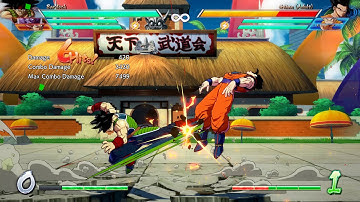 Dragon Ball Fighterz Bardock charged 236S midscreen combo