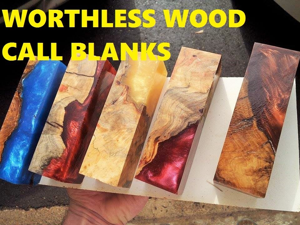 Alumilite casting Worthless wood into Call blanks for duck ...
