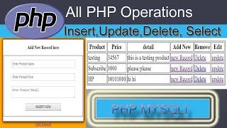 Image delete insert update in MySQL database using PHP | Urdu Hindi