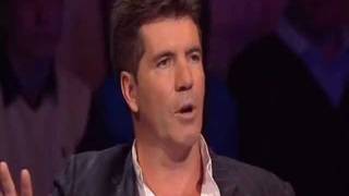 Simon Cowell and Piers Morgan argueing on live tv