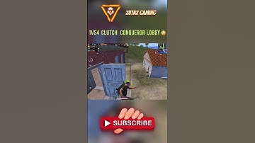 1V4 CLUTCH | Conqueror Lobby | PUBG MOBILE  #shorts #pubgmobile #status #pubg #ipad #bgmi #reflex