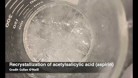Recrystallization of Acetylsalicylic Acid