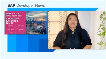 SEA CodeJam, Open Source Webinar, community contributions, UI5 version preview | SAP Developer News