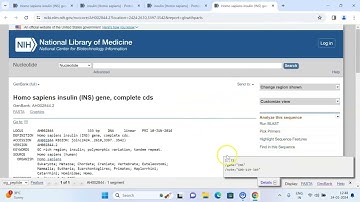 NCBI Bioinformatics Tool Overview Part 2 In Tamil