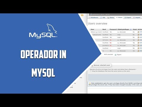 Video: ¿MySQL es un operador?