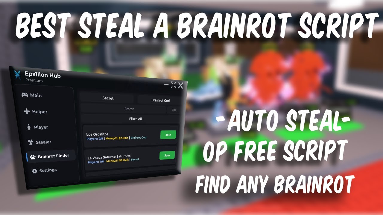 BEST STEAL A BRAINROT SCRIPT🔥😱 [FREE] #roblox #scripting # ...