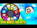 Spin The Wheel FOR A FREE PET In Pet Simulator X! (Roblox)
