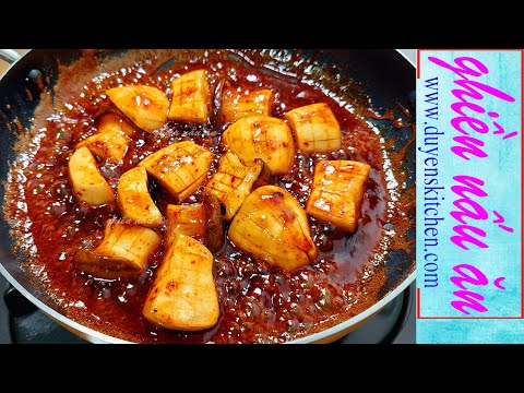 Video Nấm Đùi Gà Sốt Me Cay | Món Chay Không Dầu By Duyen's... - youtube