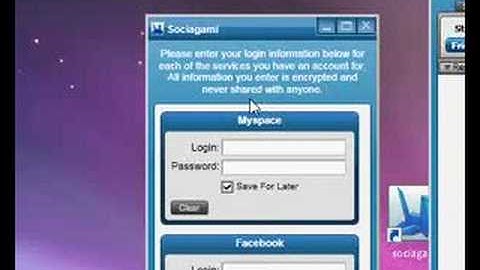 Login in to Myspace, Twitter, and Facebook at the Same Time