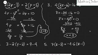 Solve More than 2-Step Equations