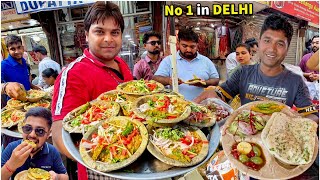 ₹49/- Old Delhi's No.1 Patte wale Chole Kulche 😍 Delhi Street Food India